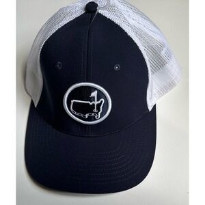 Masters Augusta National Trucker Hat Snapback Golf Cap White Black Mesh American